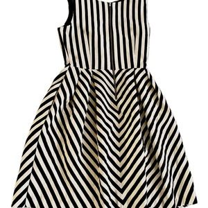 Zara black and white dress